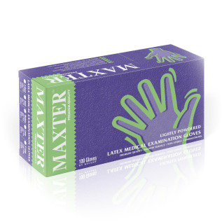 Gant Latex medical poudré – Blanc – MAXTER