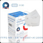 Masque FFP2 Auriol – Fabriqué en France - boite de 50 masques (10 sachets de 5 masques) - EN149:2001+A1:2009