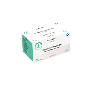 Aiguille Stylo Insuline 32G (0,23x4mm) Boîte de 100 - SOL-Millenium | Planète Masques
