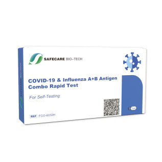 Autotest Antigénique Combo 2 en 1 Grippe/Covid-19 SAFECARE - Boîte Unitaire