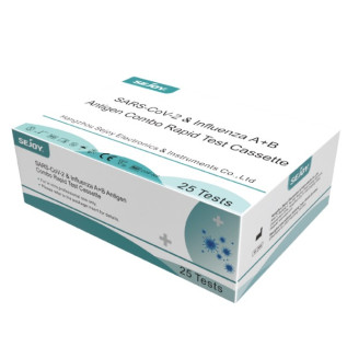 Test Antigénique Nasopharyngé Combo SARS-CoV-2 et Influenza A/B SEJOY - Boîte de 25 tests