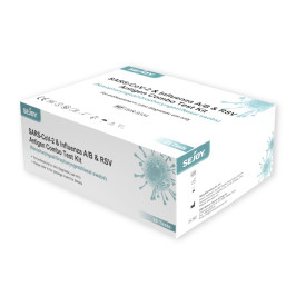 Test Antigénique Nasopharyngé Combo 3 en 1 TROD Grippe/Covid-19/VRS SEJOY - Boîte de 25 tests
