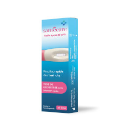 Test de Grossesse hCG en Une Étape - 1 test par boîte - SANTECARE