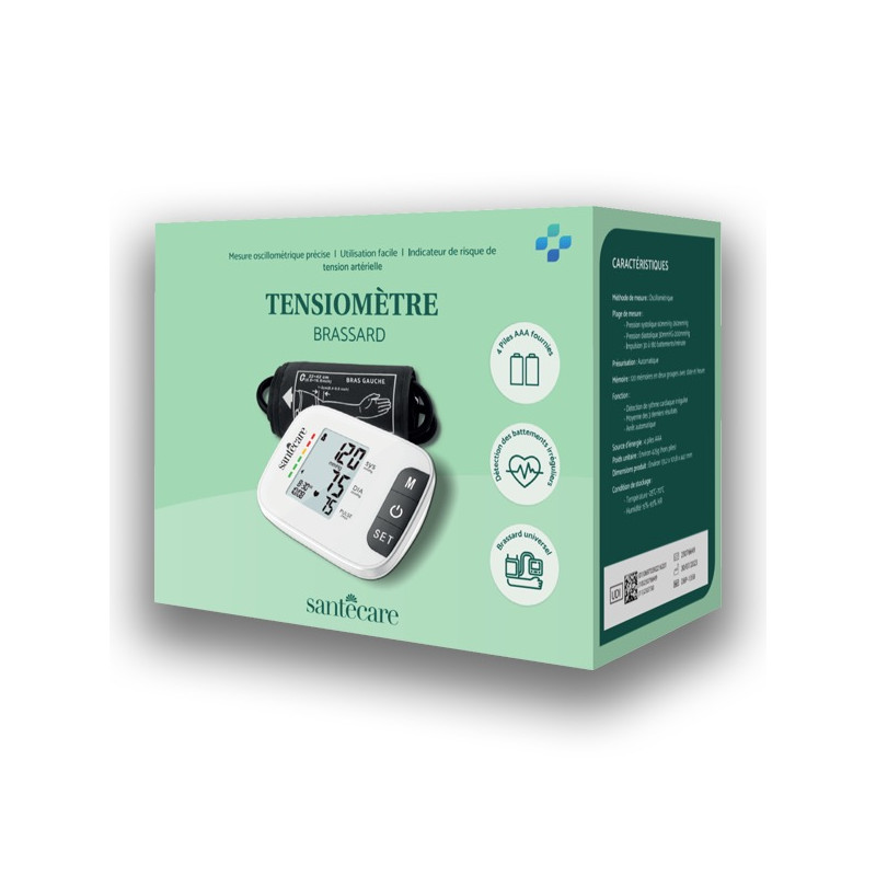 Tensiomètre Brassard SANTECARE - Dispositif Médical Agréé - Garanti 2 ans Tensiomètre Brassard SANTECARE - Dispositif Médical Agréé - Garanti 2 ans