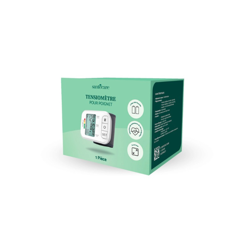 Tensiomètre pour Poignet SANTECARE - Dispositif Médical Agréé - Garanti 2 ans Tensiomètre pour Poignet SANTECARE - Dispositif Médical Agréé - Garanti 2 ans