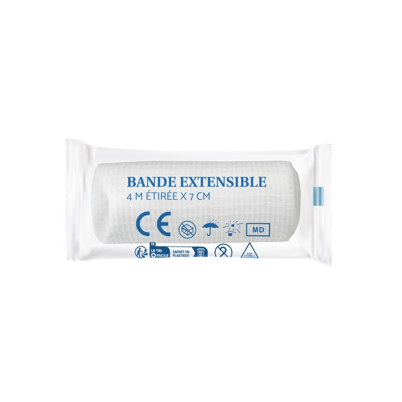Bande Extensible - 4m x 7cm - Polyester