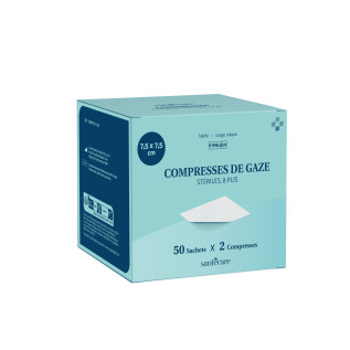 Compresses de Gaze - 7,5x7,5 - 50x2