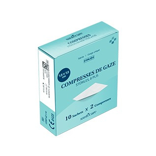 Compresses de Gaze 7,5x7,5cm – 10×2