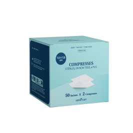Compresses Stériles en non tissé 7,5x7,5cm – 50×2