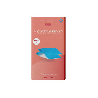 Pansements absorbants - 10 x 20 cm
