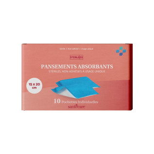 Pansements absorbants - 15 x 20 cm