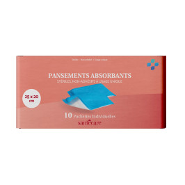 Pansements absorbants - 20 x 25 cm