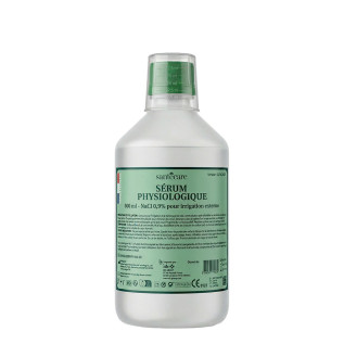 Sérum Physiologique Bouteille 500 mL NaCl 0,9%