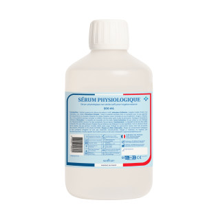 Sérum Physiologique Bouteille 500 mL NaCl 0,9% - Fabriqué en France