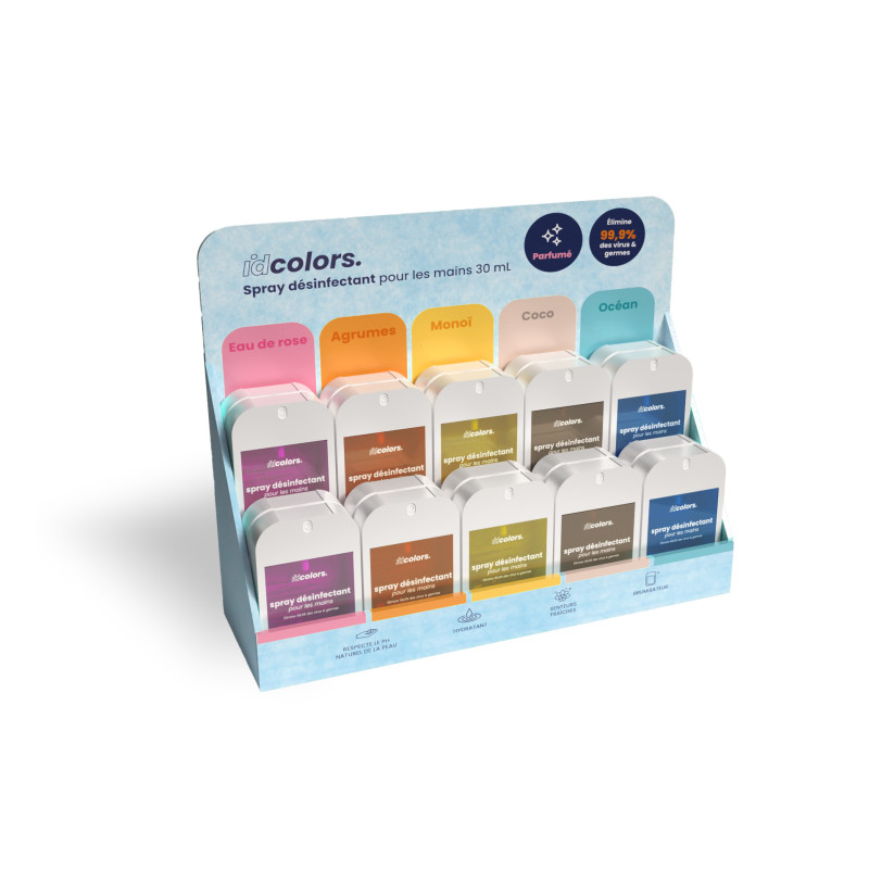 Spray Désinfectant IDCOLORS - Display de 20