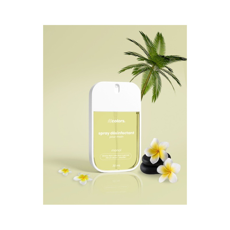 Spray Désinfectant IDCOLORS - Senteur Monoï - Colis de 20