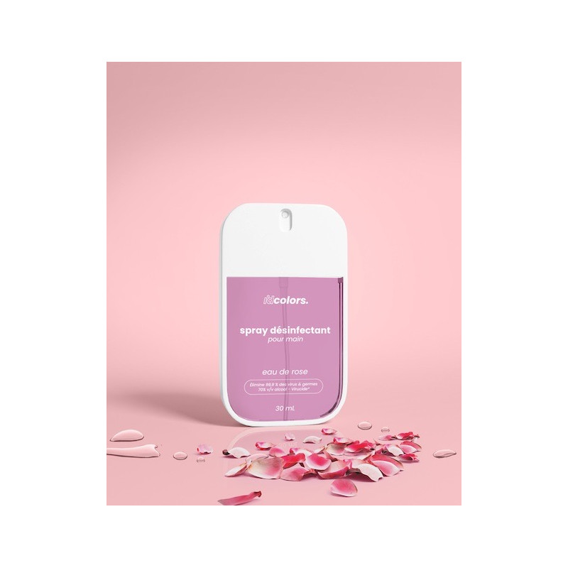 Spray Désinfectant IDCOLORS - Senteur Eau de Rose - Colis de 20