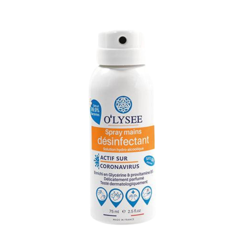 Spray mains désinfectant parfumé 75 ml Spray mains désinfectant parfumé 75 ml