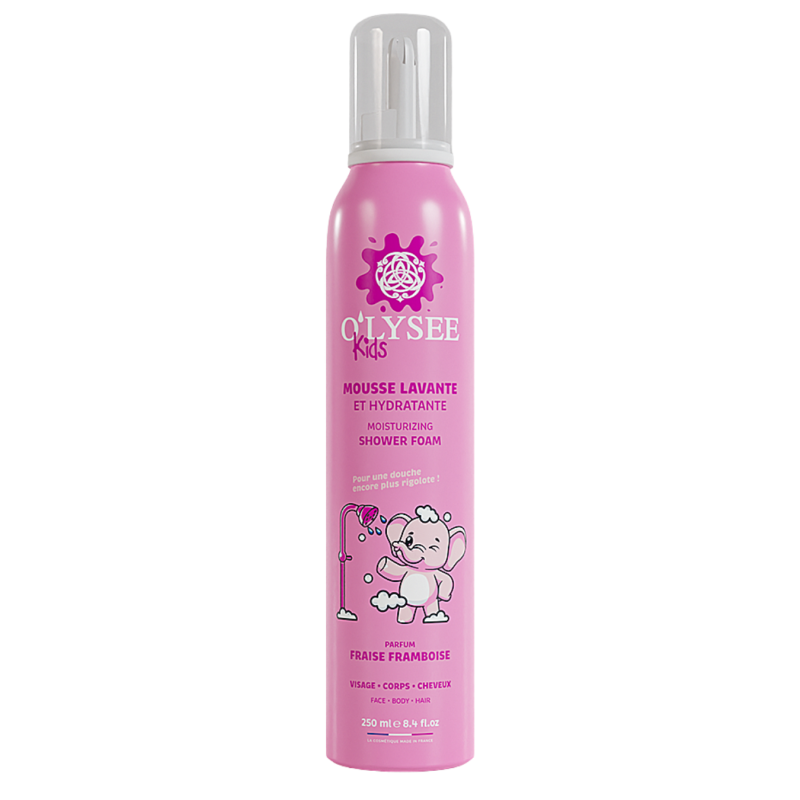 Mousse lavante hydratante 3 en 1 Fraise Framboise 250ml