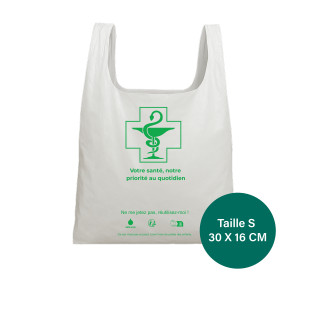 Sacs bretelles imprimés recyclables - Taille S - Carton de 2000 sacs