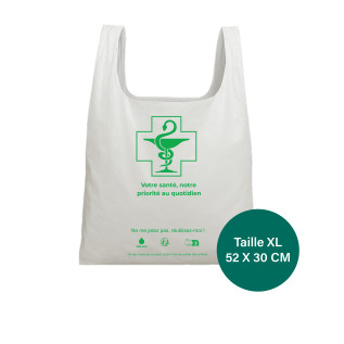 Sacs bretelles imprimés recyclables - Taille XL - Carton de 1000 sacs