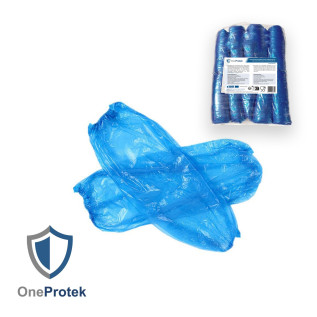 OneProtek - Manchettes Courtes de protection - Sachet de 100 pieces - Bleu