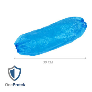 OneProtek - Manchettes Courtes de protection - Sachet de 100 pieces - Bleu