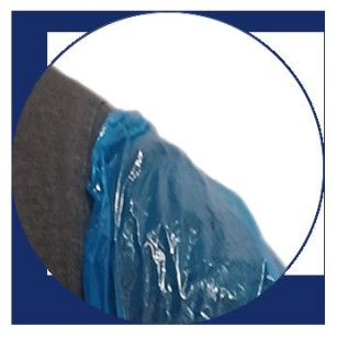 OneProtek - Sachet de 100 gants en PE longs - Bleu