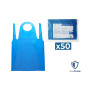 OneProtek - Liasse de 50 Tabliers de Protection Jetables Détachables Longs et Epais OneProtek - Liasse de 50 Tabliers de Protection Jetables Détachables Longs et Epais