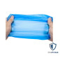 OneProtek - Sachet de 100 Surchaussures Jetables en Polyéthylène Chloré Imperméables - Taille Unique - Bleu