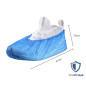 OneProtek - Sachet de 100 Surchaussures Jetables en Polyéthylène Chloré Imperméables - Taille Unique - Bleu