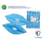 OneProtek - Sachet de 100 Surchaussures Jetables en Polypropylène non tissé Anti-dérapant - Taille Unique - Bleu