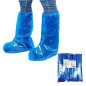 OneProtek - Sachet de 50 Surbottes Jetables en Polyéthylène Imperméables - Taille Unique - Bleu