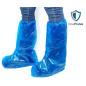 OneProtek - Sachet de 50 Surbottes Jetables en Polyéthylène Imperméables - Taille Unique - Bleu