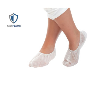 OneProtek - Chaussettes Jetables - Sachet de 100 pièces - Blanc