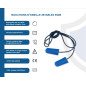 OneProtek - Sachet de 200 paires de bouchons de protection d'oreille