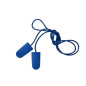 OneProtek - Sachet de 200 paires de bouchons de protection d'oreille - Avec cordelette - Bleu - Sous-emballé par paire