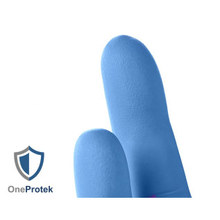 Gants d'examen Nitrile OneProtek - Sachet de 200 - Bleu