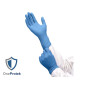 Gants d'examen Nitrile OneProtek manchette longue (290mm) - Bleu - Boîte de 100