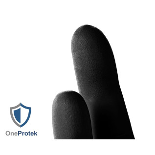 Gants d'examen Nitrile OneProtek - Boîte de 100 - Noir