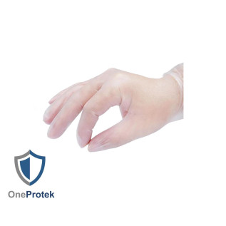 Gants d'examen Vinyle OneProtek - Boîte de 100