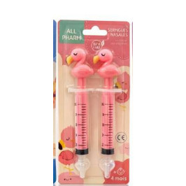 Seringues Nasales Animaux Flamant Rose x2