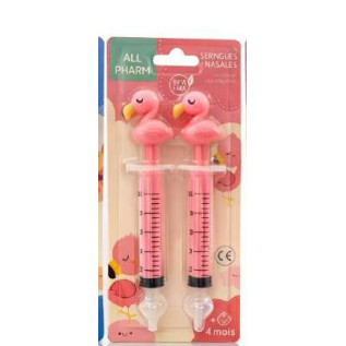 Seringues Nasales Animaux Flamant Rose x2