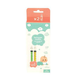 Seringues Nasales Couleurs Vert/Jaune x2 (Destockage)