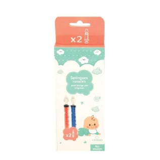 Seringues Nasales Couleurs Rose/Violet x2 (Destockage)