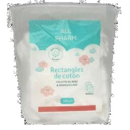 Rectangles de Coton 180pcs 8x10cm