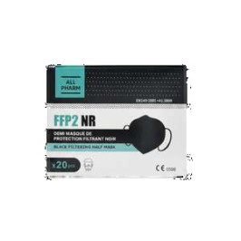 Masque FFP2 Noir - Boîte de 20