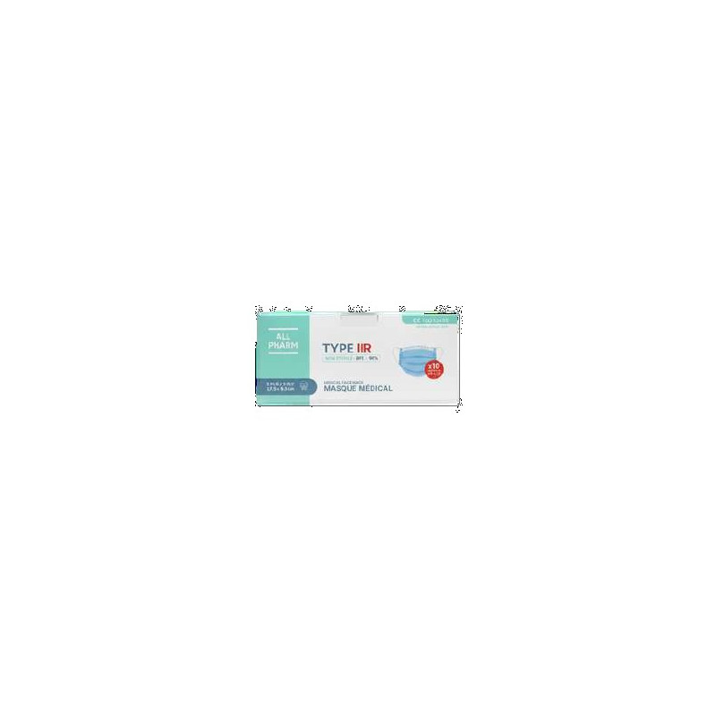 Masque IIR Bleu - 5 Sachets de 10