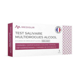 Autotest Salivaire Multidrogues et Alcool 6 Classes - Seuil Haut