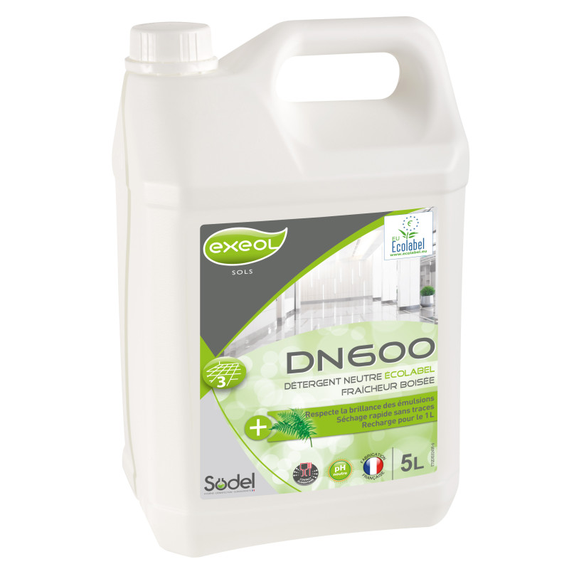 DN600 Bidon 5L - Détergent Neutre Écolabel Fraîcheur Boisée